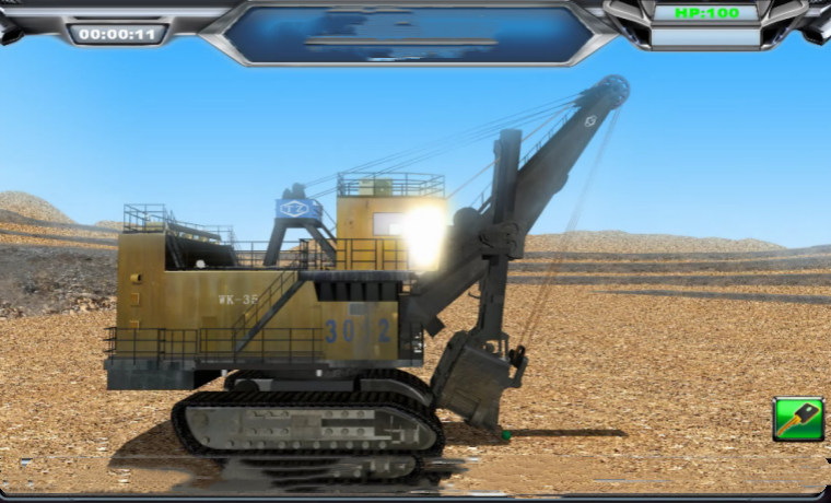 Mining Electric Shovel-Training Simulator